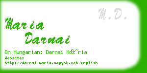 maria darnai business card